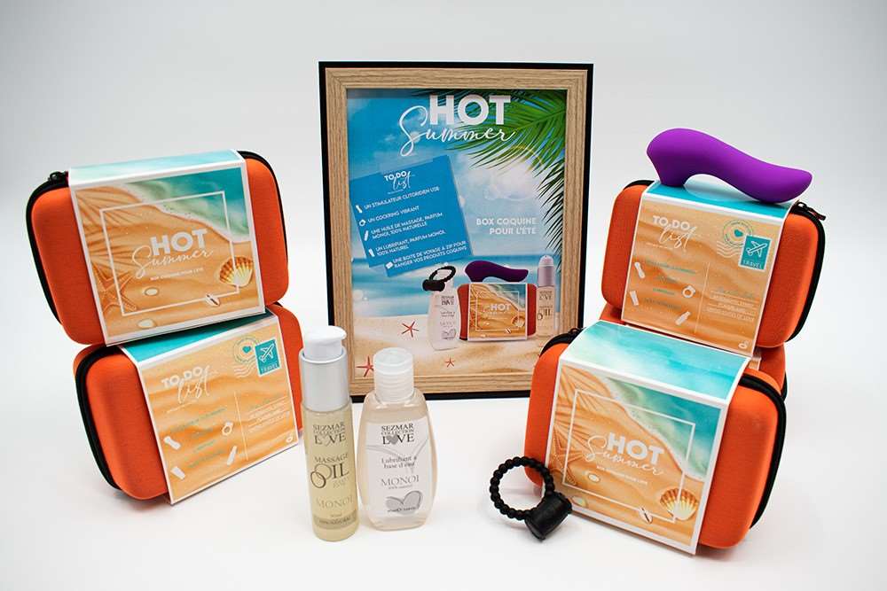 5 Box Hot Summer parfum Monoï + 1 cadre offert