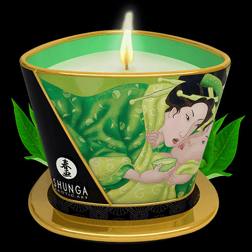 Bougie de massage lueur et caresses - Zenitude Thé vert exotique