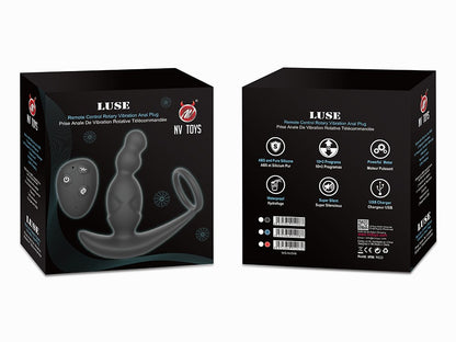 Stimulateur de prostate rotatif télécommandé USB LUSE - WS-NV548