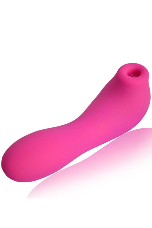 Vibromasseur rose avec 20 programmes de vibration et stimulation clitoridien à membrane picots USB - CR-CAV013